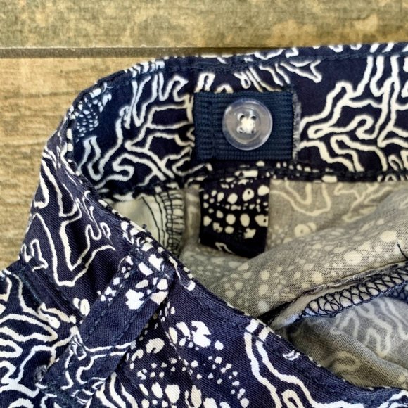 Old Navy Beach Ocean Coral Sea Urchin Print Chino Shorts 14 GIRLS - Picture 5 of 8